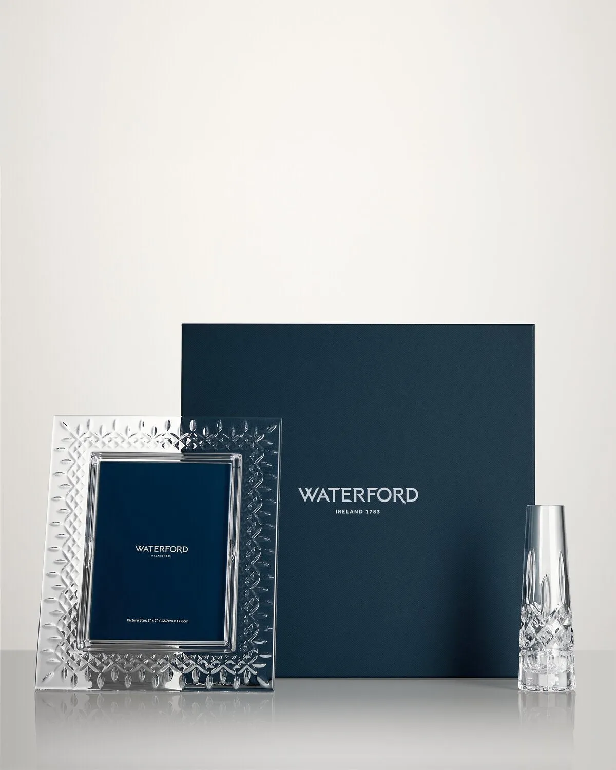 Waterford Lismore ramme 13x18 + bud vase sæt