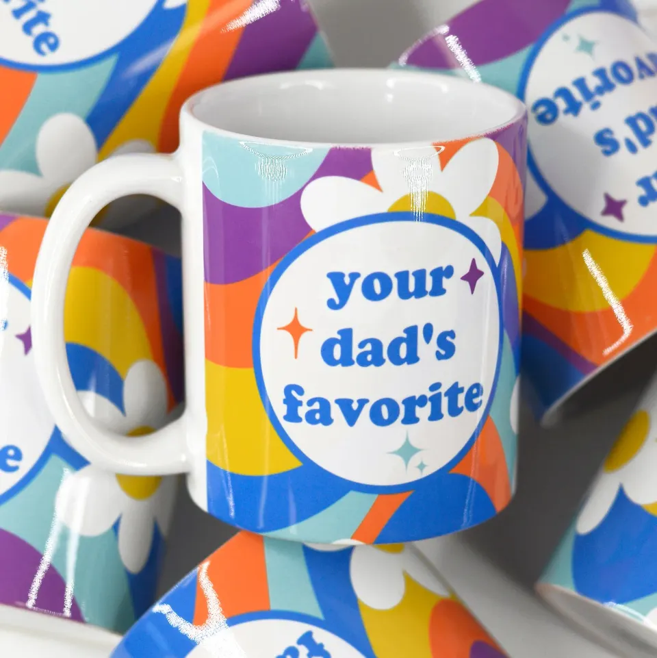 Mugsby I'm Your Dad's Favorite krus 325 ml hvid