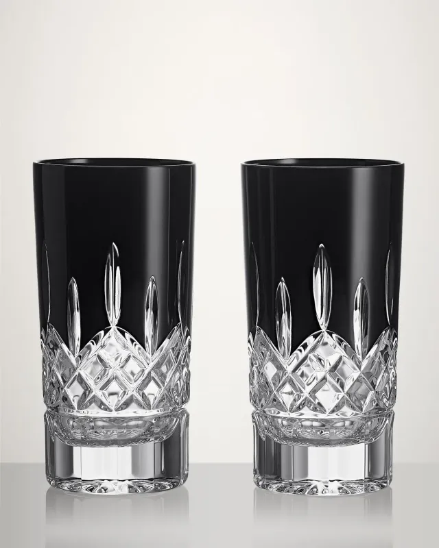 Waterford Lismore Black highballglas 2 stk sort