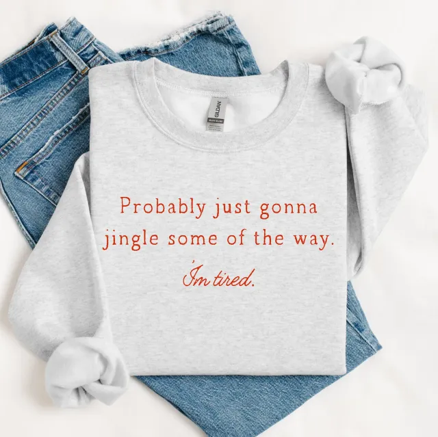 Mugsby Probably Jingle sweatshirt grå jul
