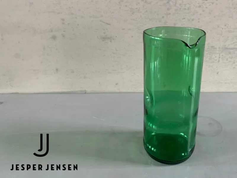 Jesper Jensen Jug kande medium grøn genbrugsglas