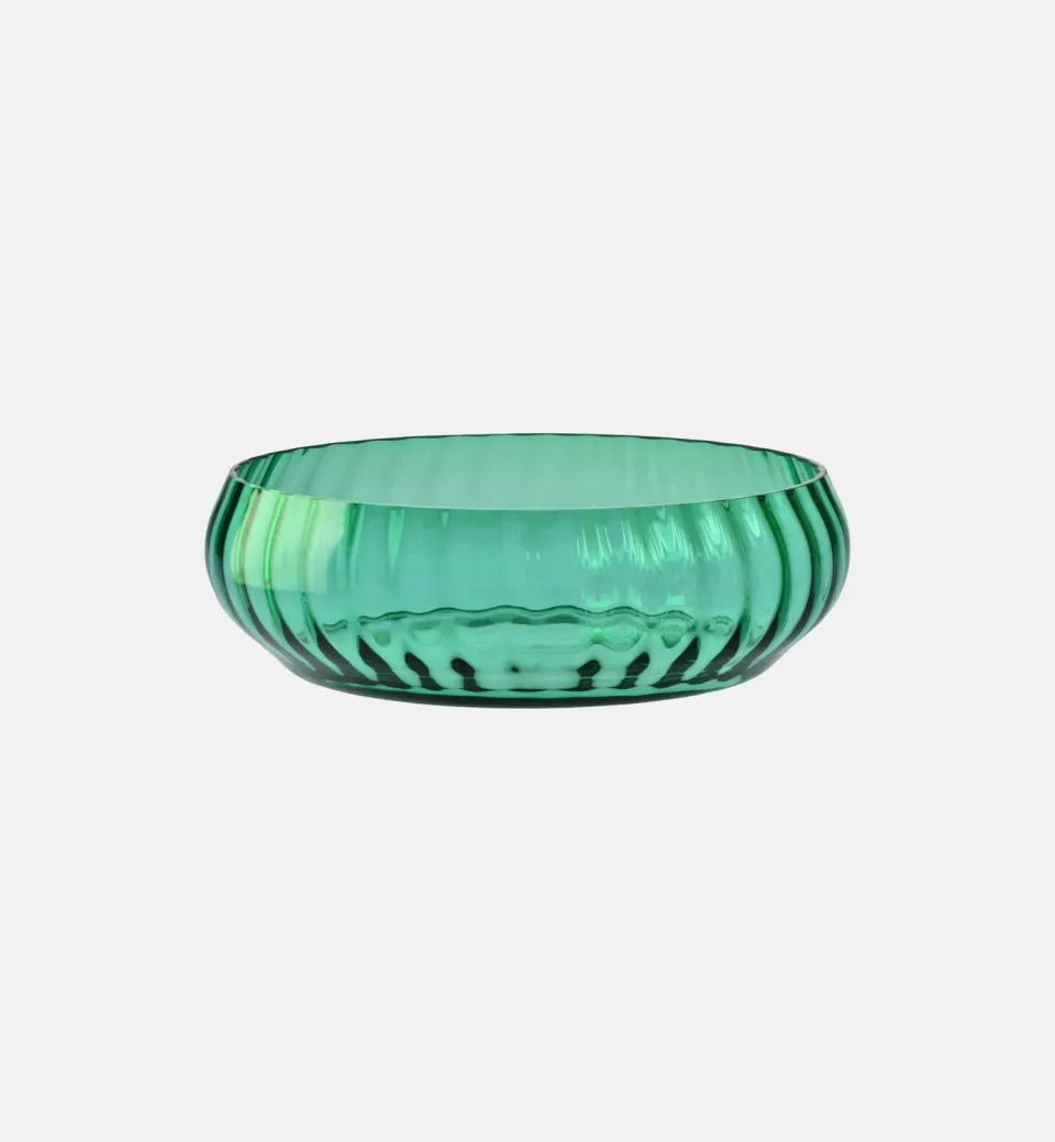 Krosno Heritage serveringsskål 36 cm smaragd krystal