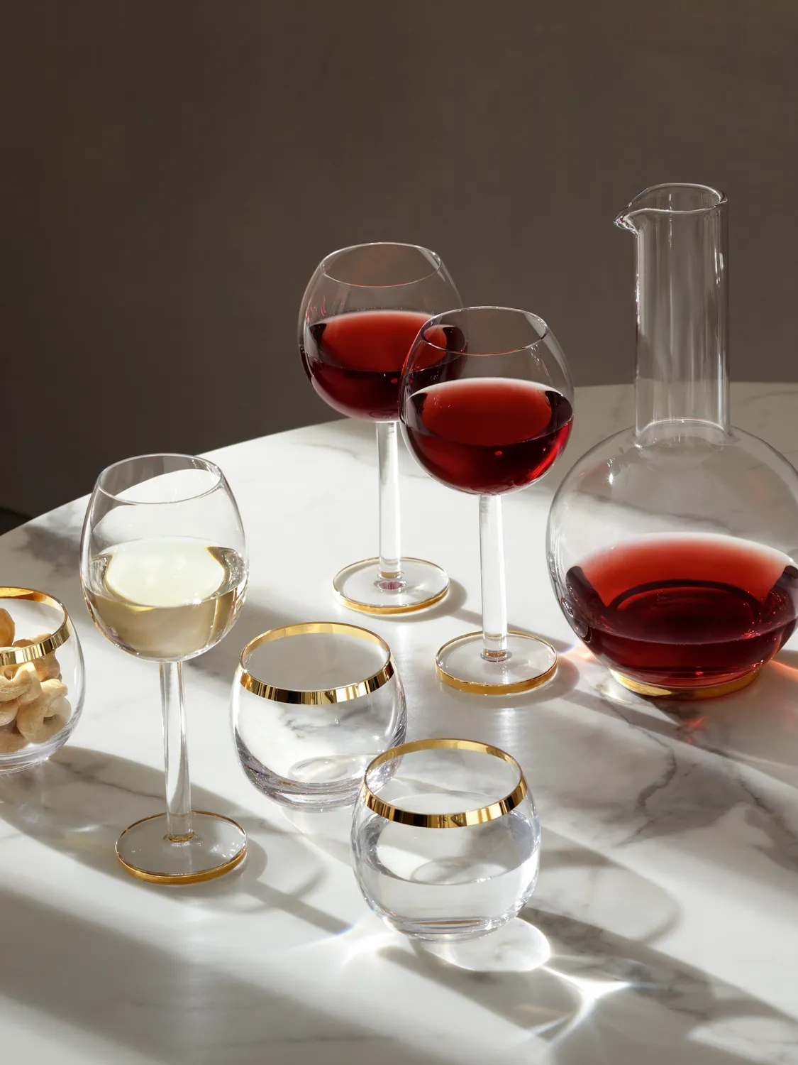 LSA Luca tumbler glas guld 2 stk