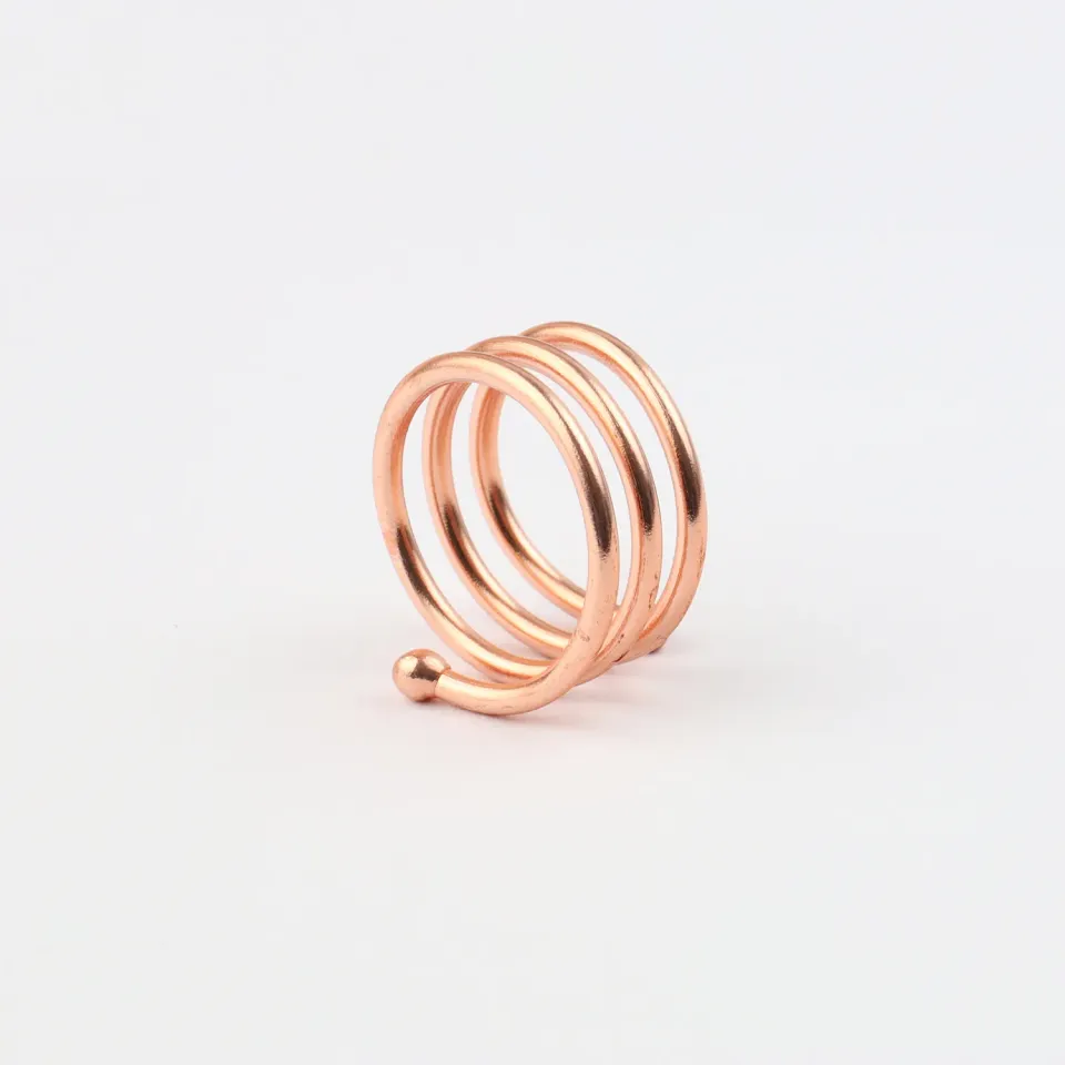 El'Cobre Design 24 kobberring spiral justerbar