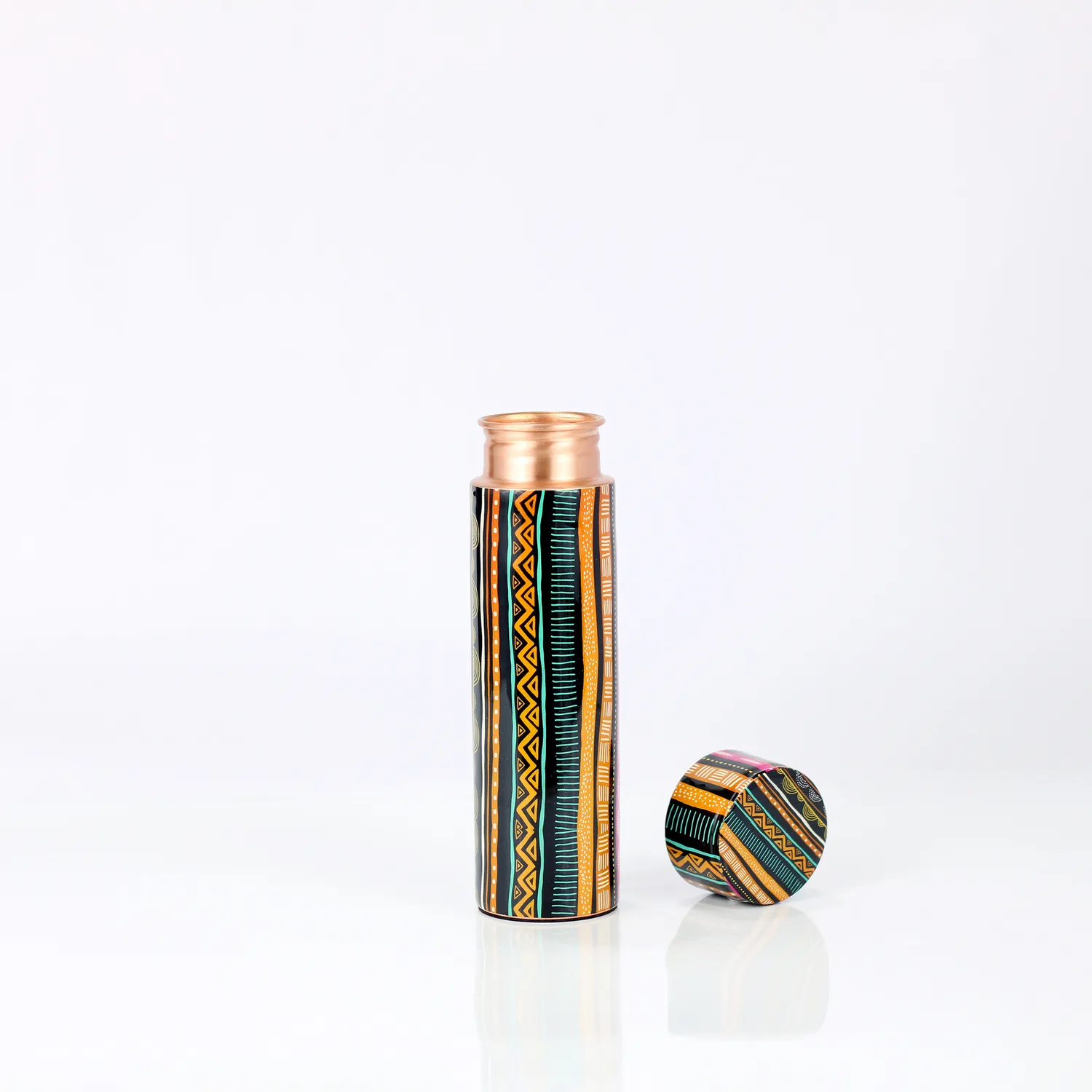 El'Cobre African Mandala kobberflaske 500 ml print