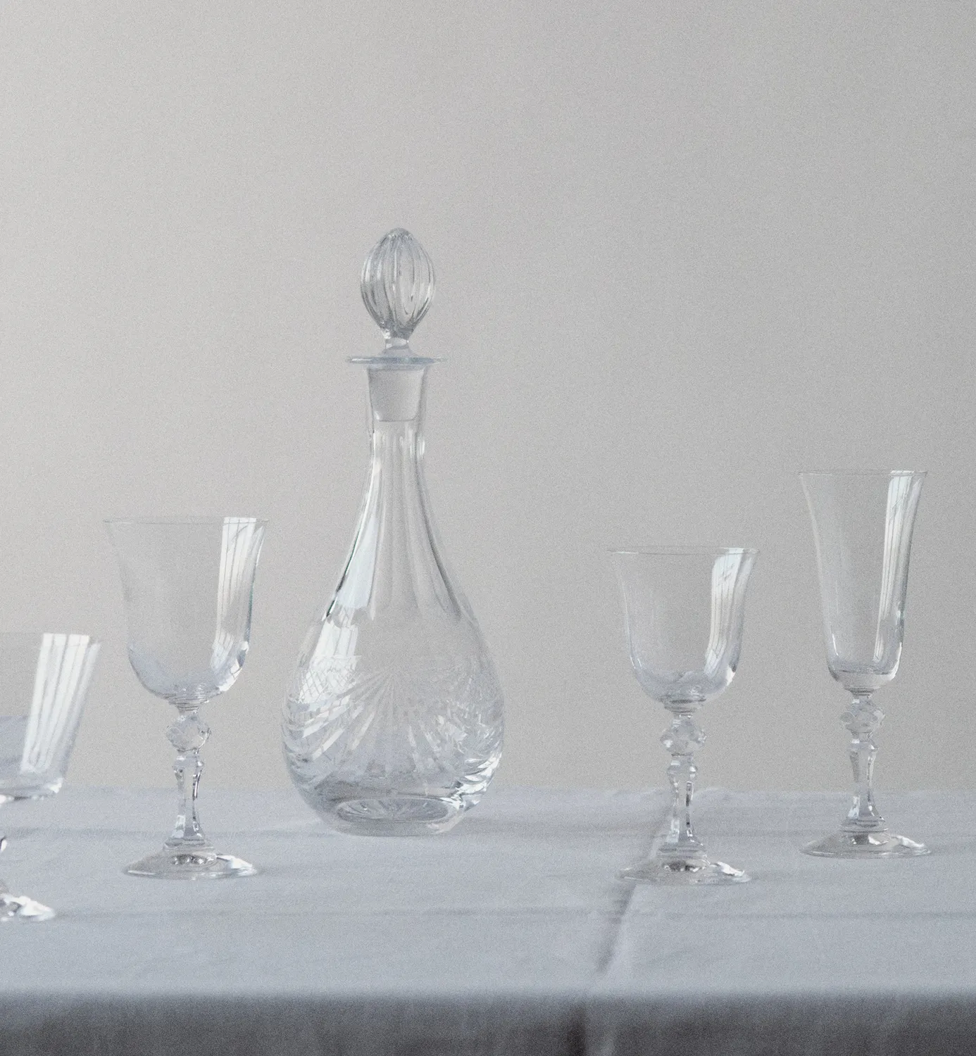 Krosno Krista hvidvinsglas 180 ml slebet