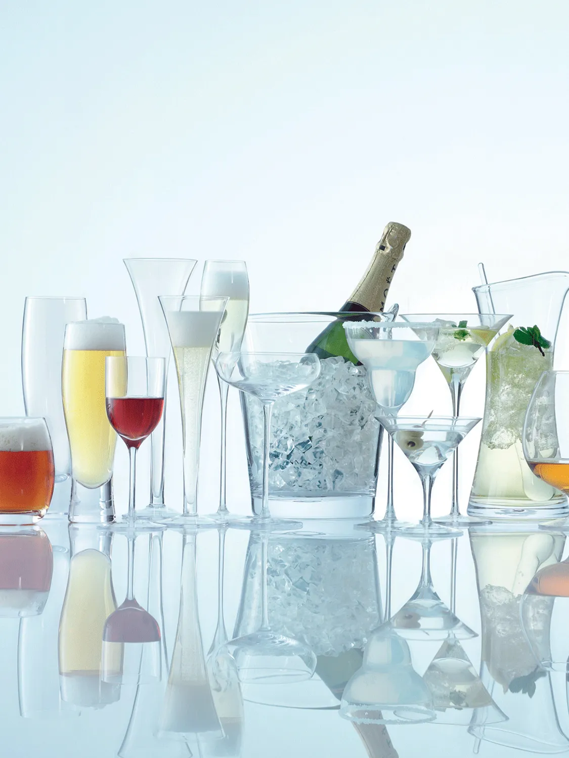 LSA Bar ølglas 2 stk mundblæst lager