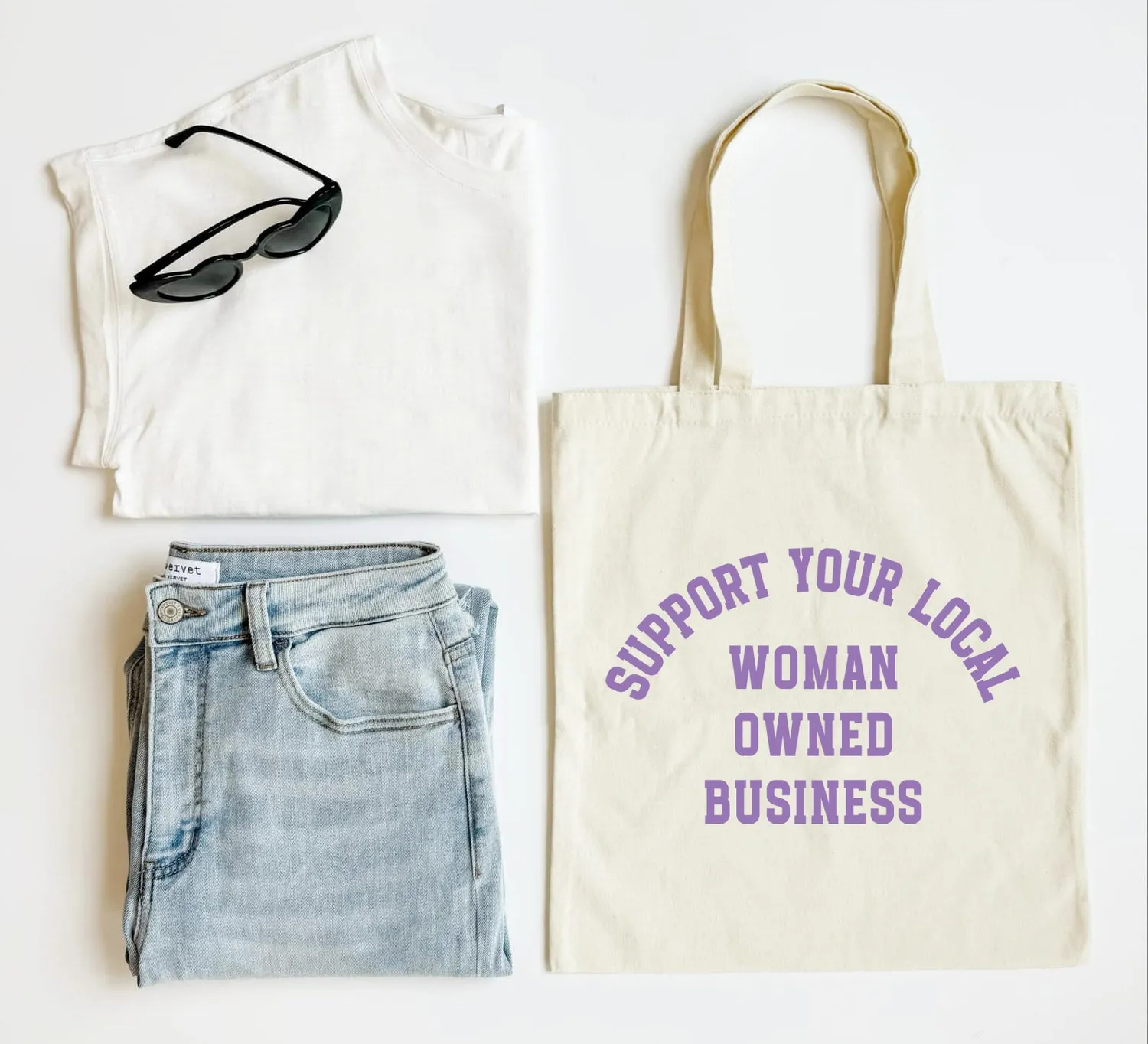 Mugsby Support Your Local tote bag natur bomuld