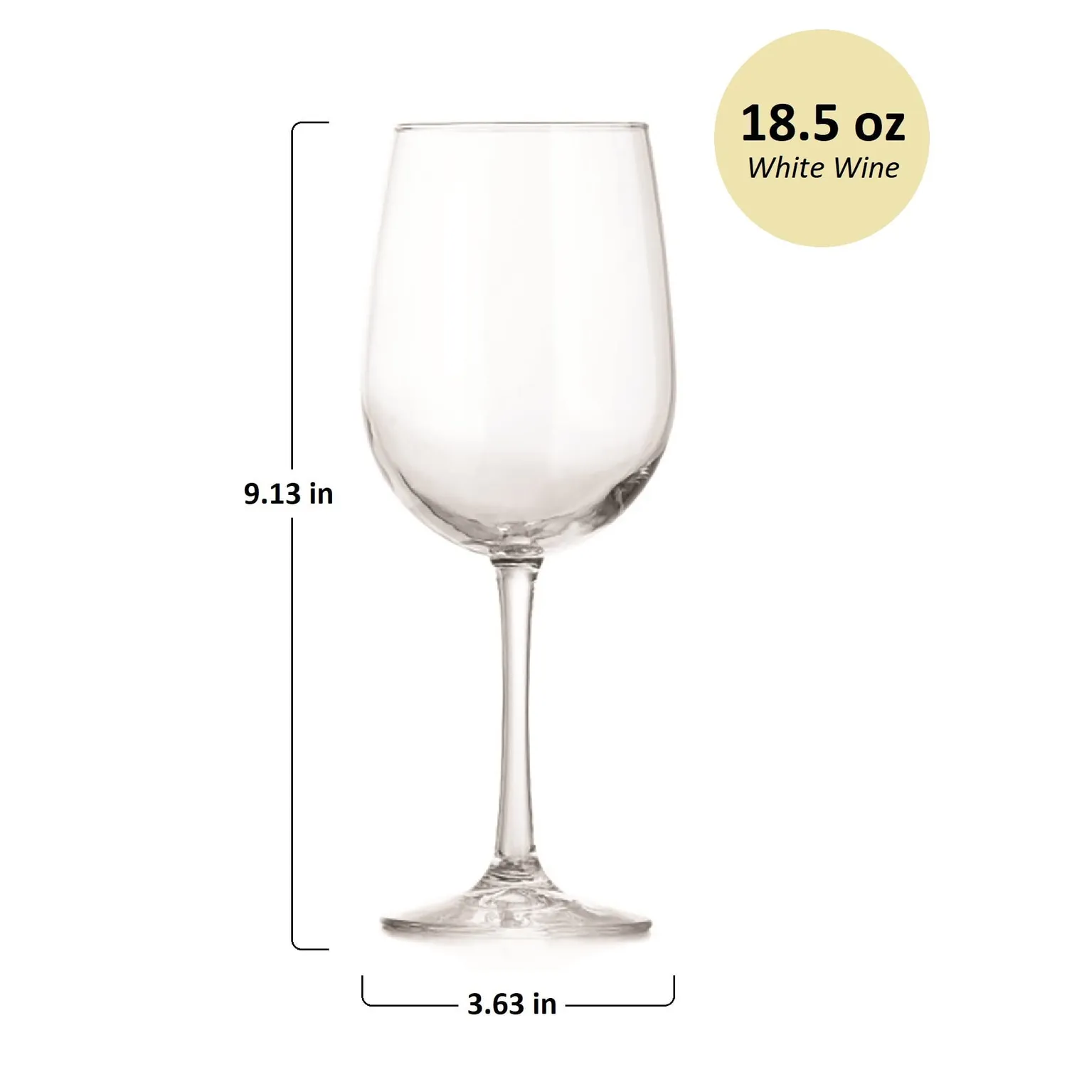 Libbey Vina hvidvinsglas 6 stk 547 ml klart