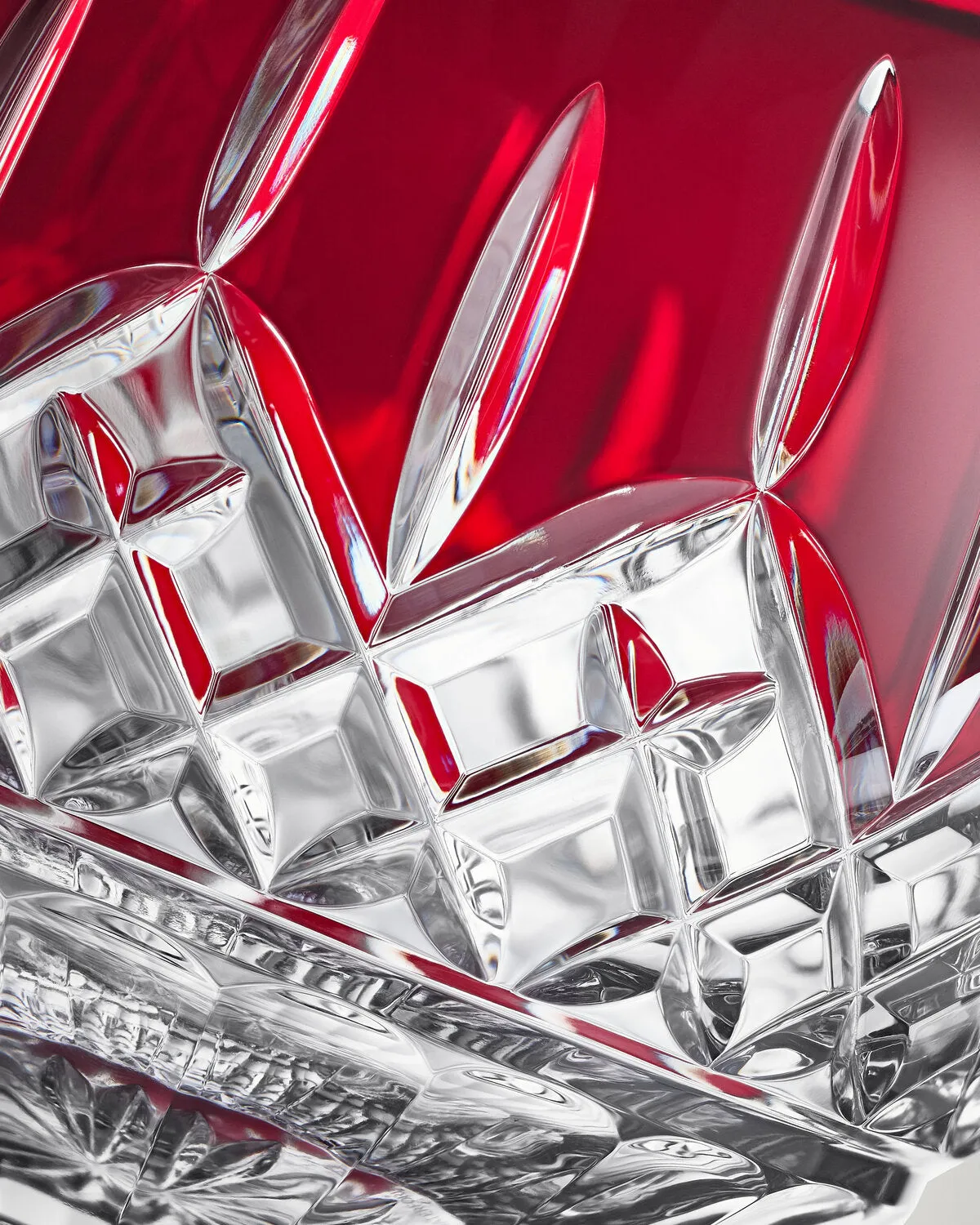 Waterford Lismore Red rosenskål rød krystal