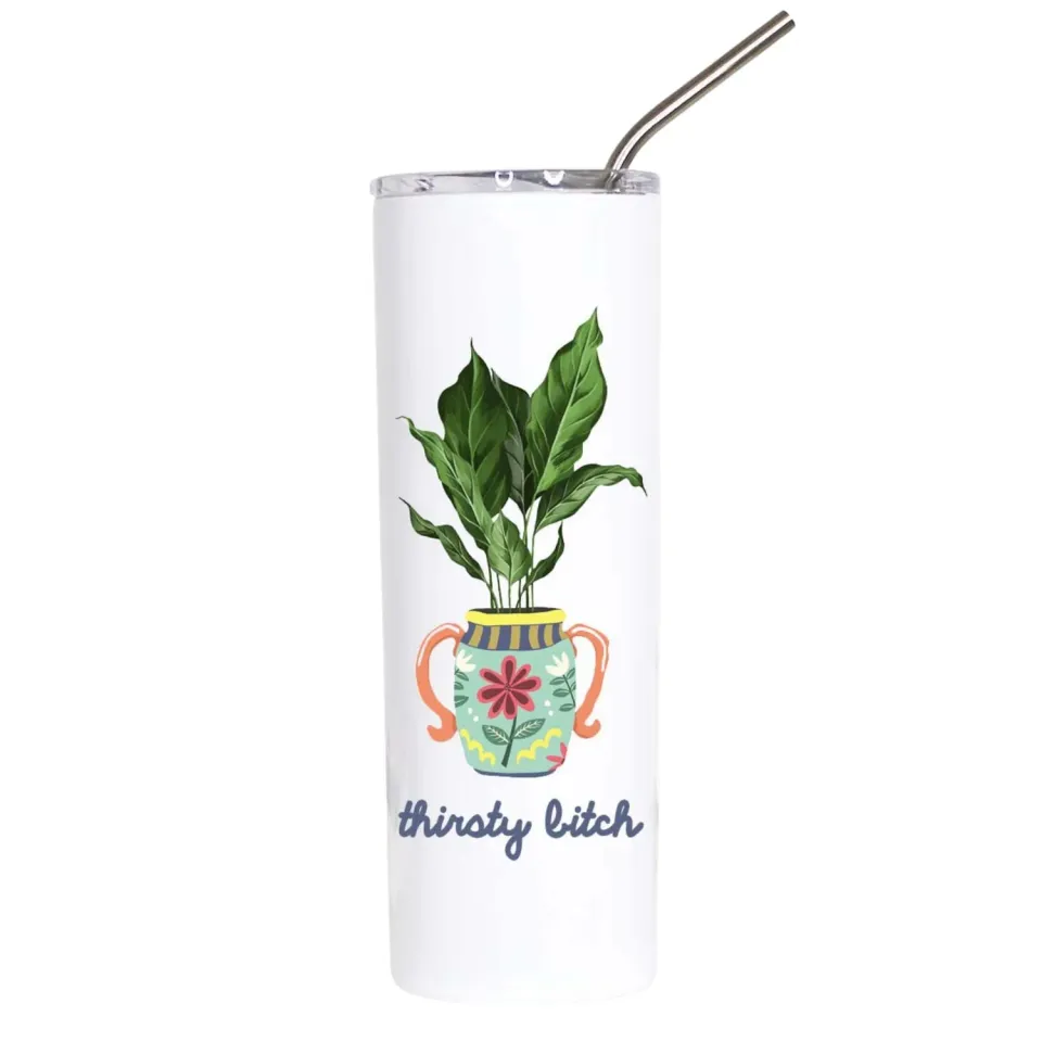 Mugsby Thirsty Bitch Plant tumbler 591 ml dobbeltsidet