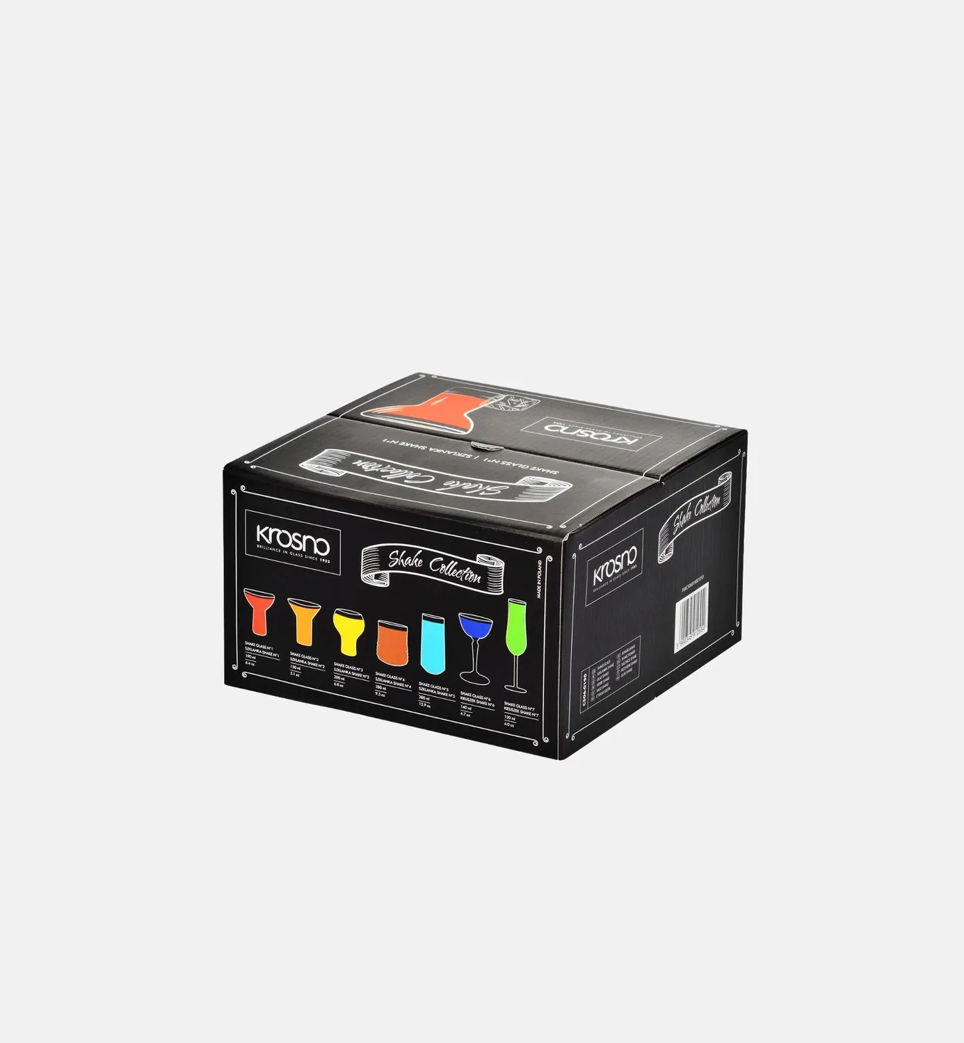 Krosno Shake N°1 Manhattan cocktailglas 230 ml 4 stk