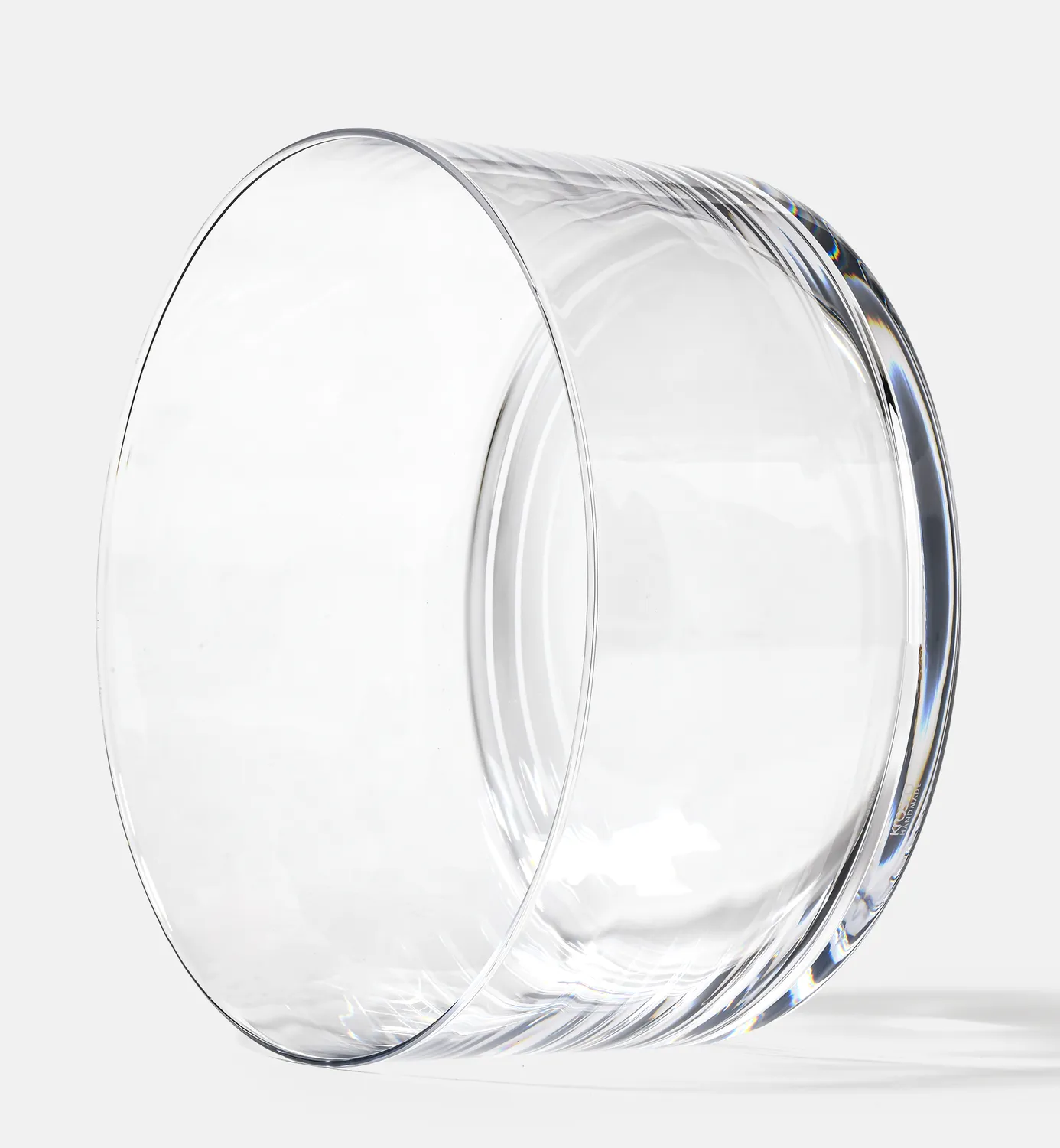 Krosno serveringsskål 24 cm klart glas håndformet