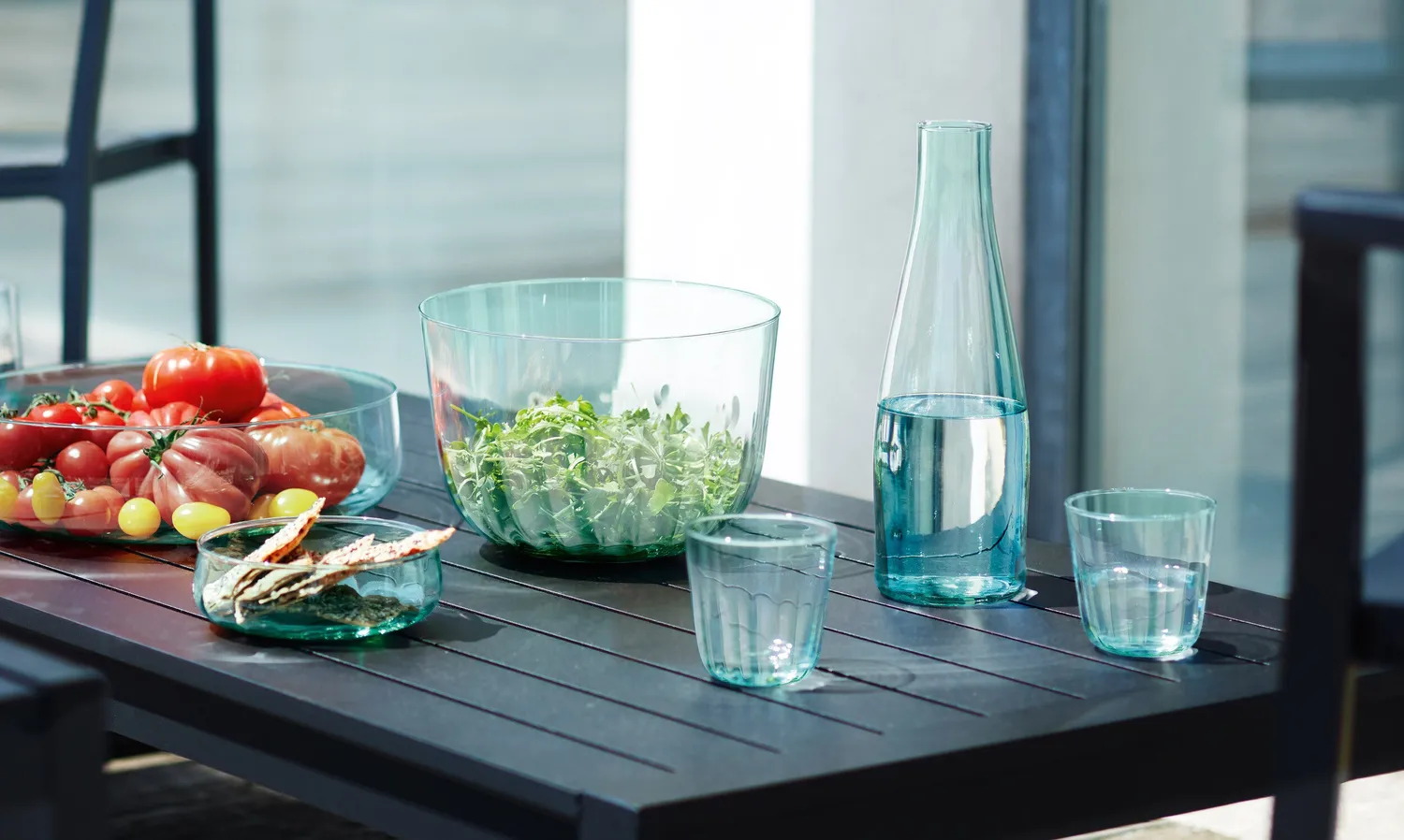 LSA Mia Hydration Bundle glassæt 5 dele genbrugsglas