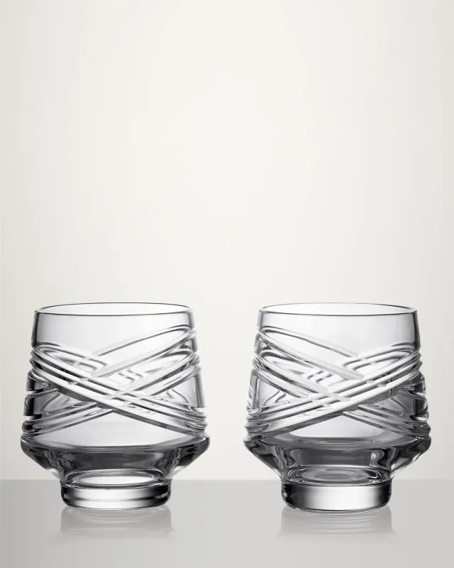 Waterford Aran whiskyglas tumbler 2 stk krystal