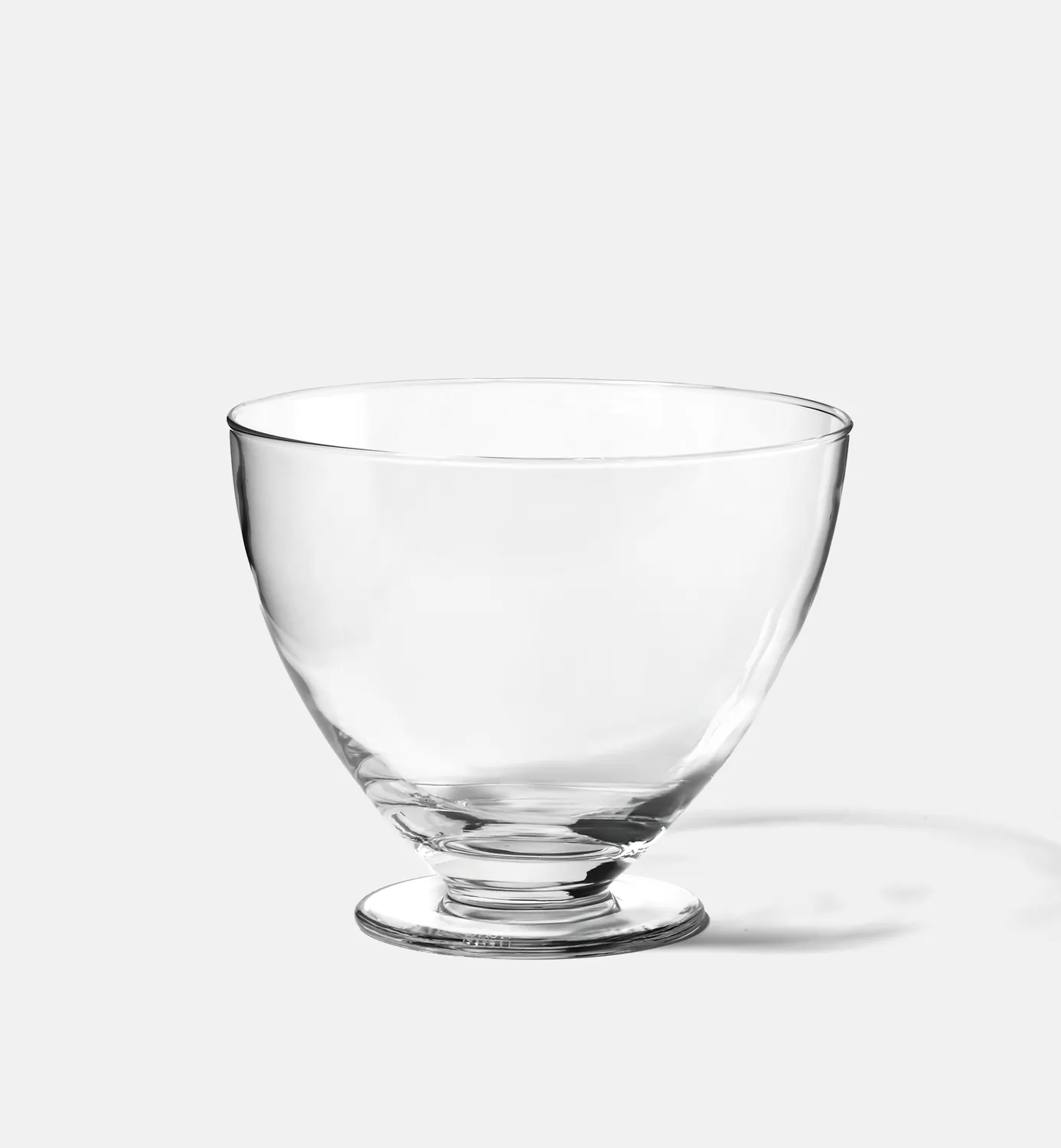 Krosno serveringsskål på fod 20 cm krystalglas