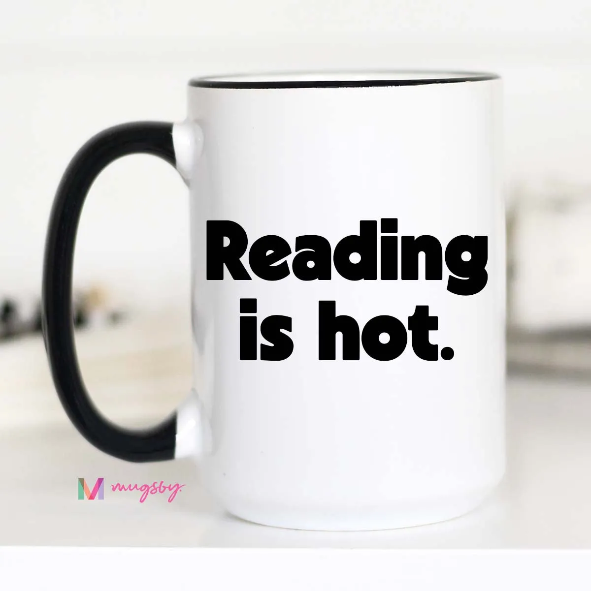 Mugsby Reading Is Hot kop 325 ml bog