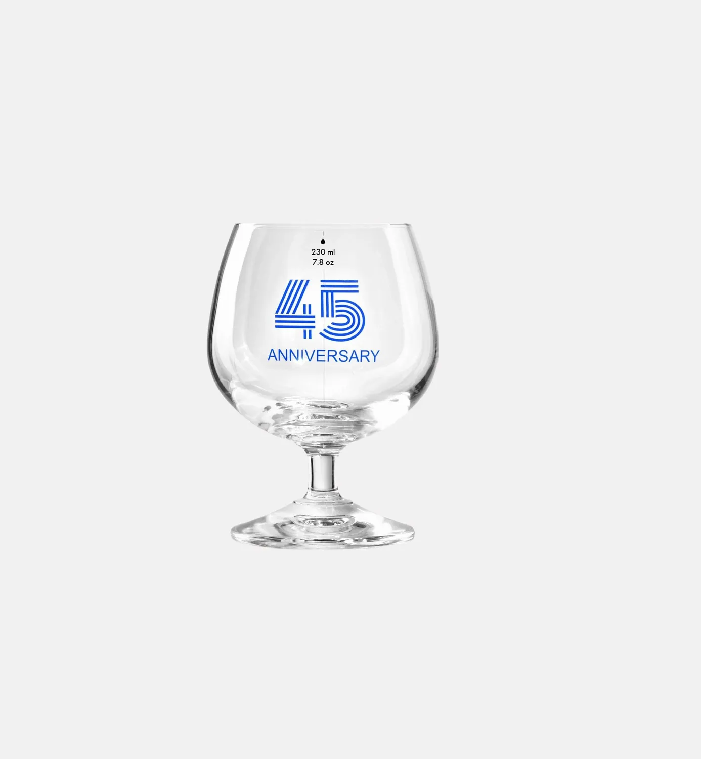 Krosno 45 års jubilæum cognacglas 230 ml blå