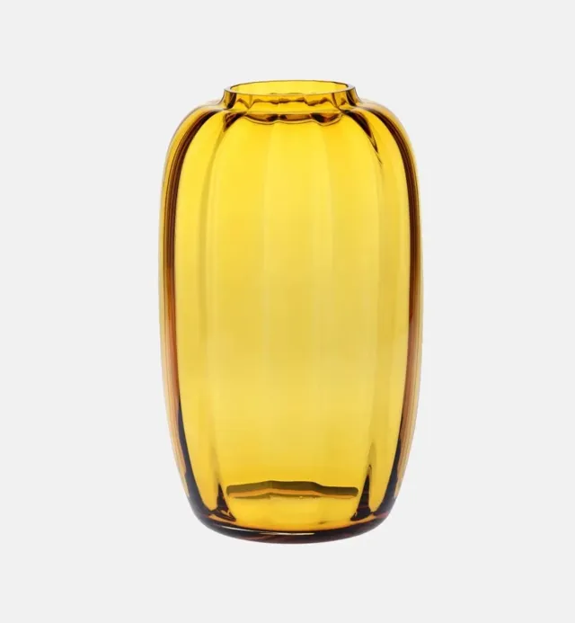 Krosno Ballerina vase 34 cm ravfarvet glas