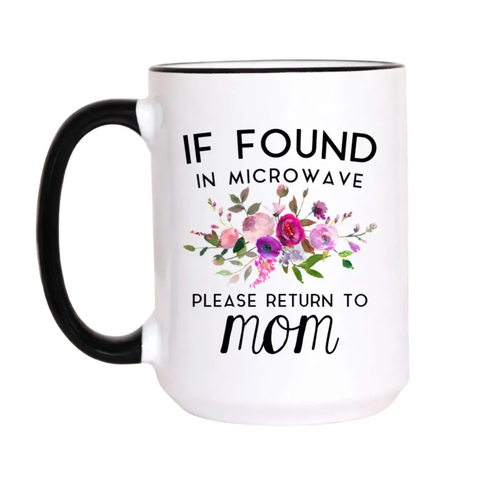 Mugsby If Found in Microwave krus 325 ml blomster