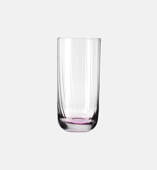 Krosno Bubble vandglas 360 ml pink riflet