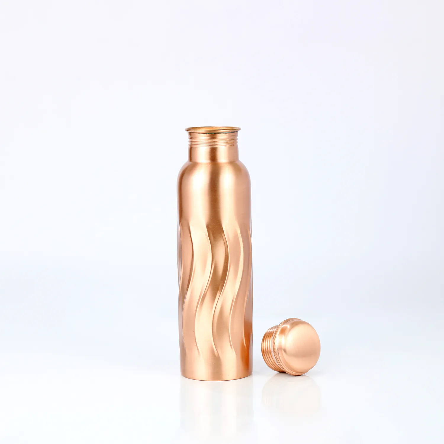 El'Cobre Premium Wave kobberflaske 1000 ml håndlavet