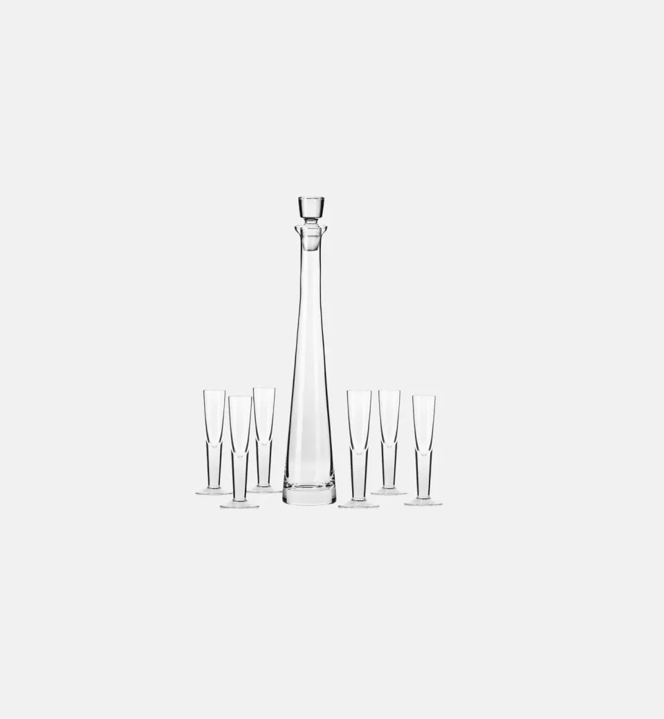 Krosno Empire likørsæt glas 7 dele håndlavet