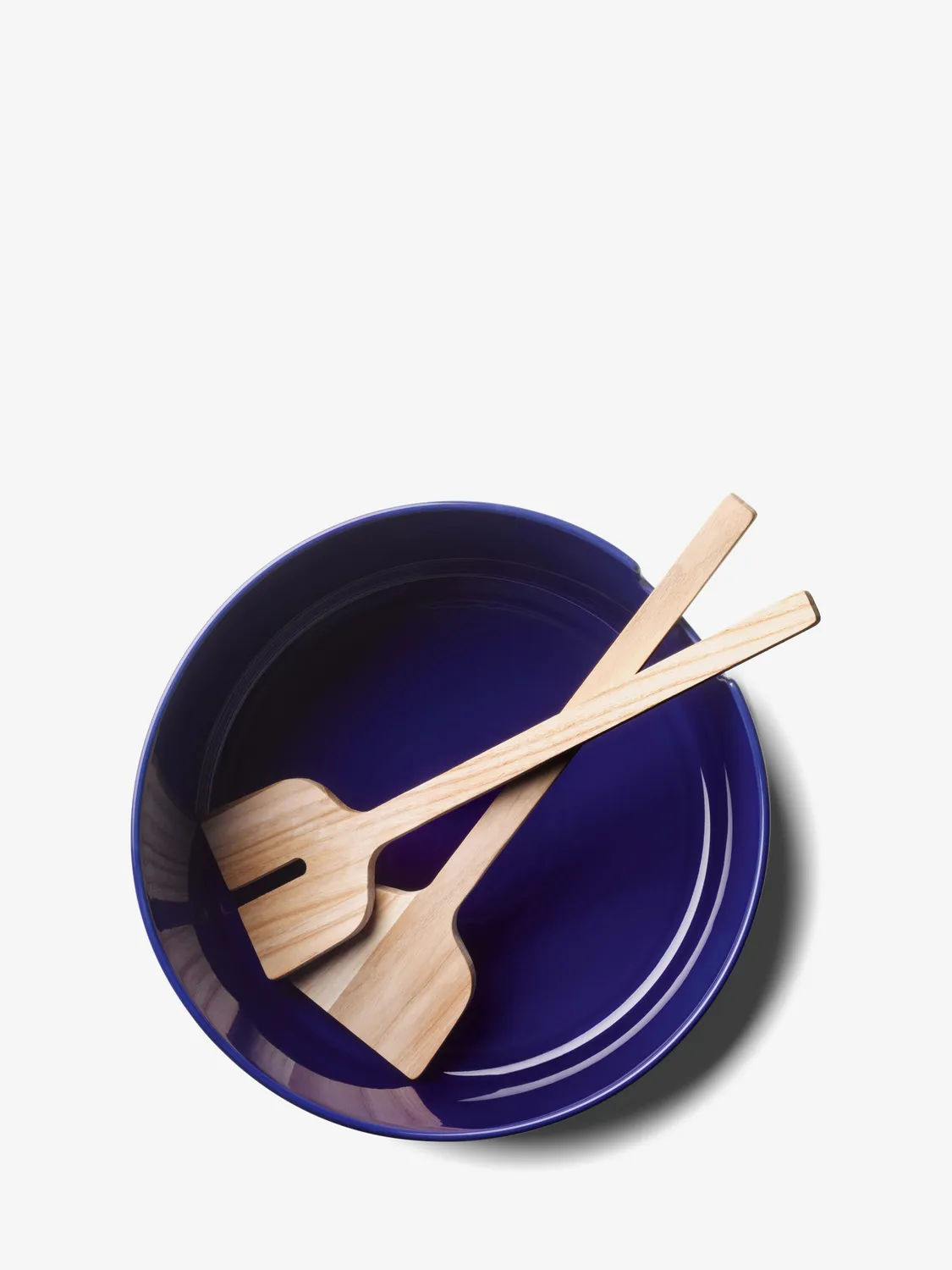 LSA Collective salatskål porcelæn med servere ask