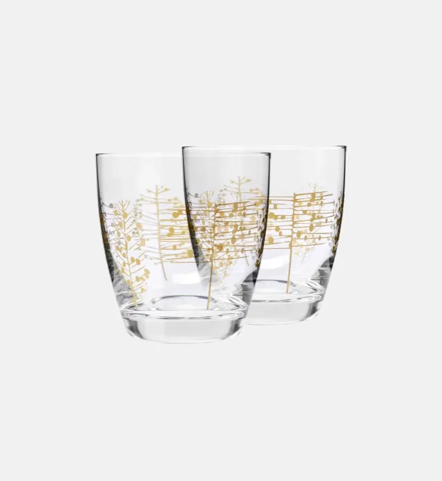 Krosno Golden Trees glas 370 ml guldtryk