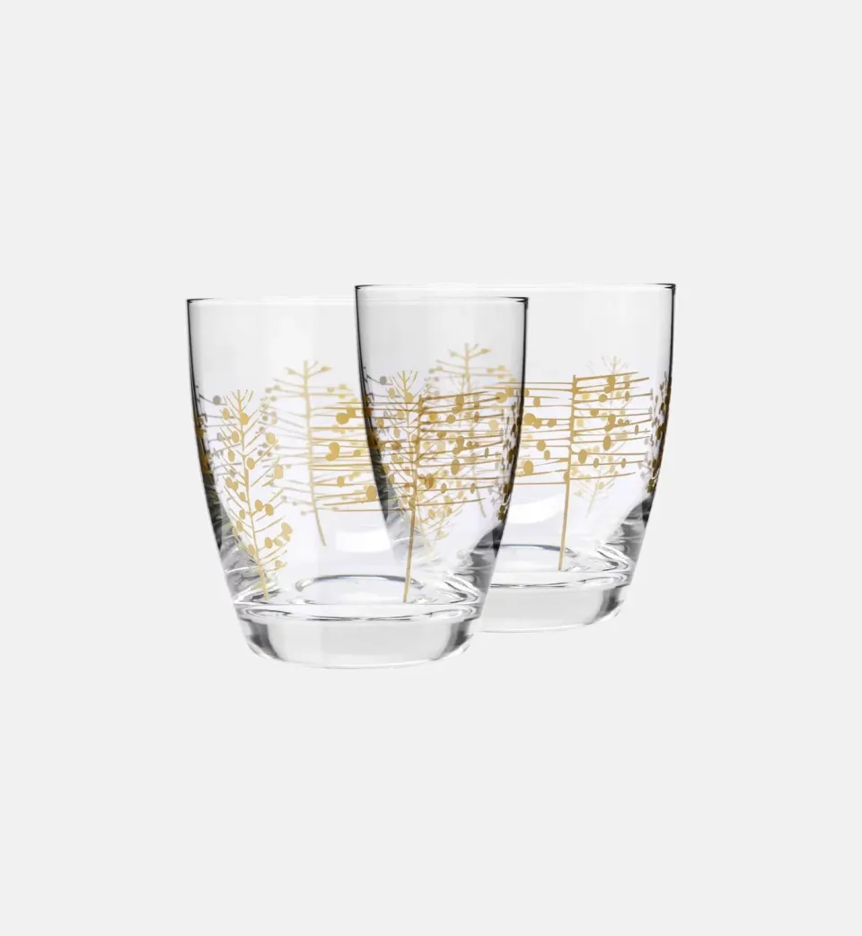 Krosno Golden Trees glas 370 ml guldtryk