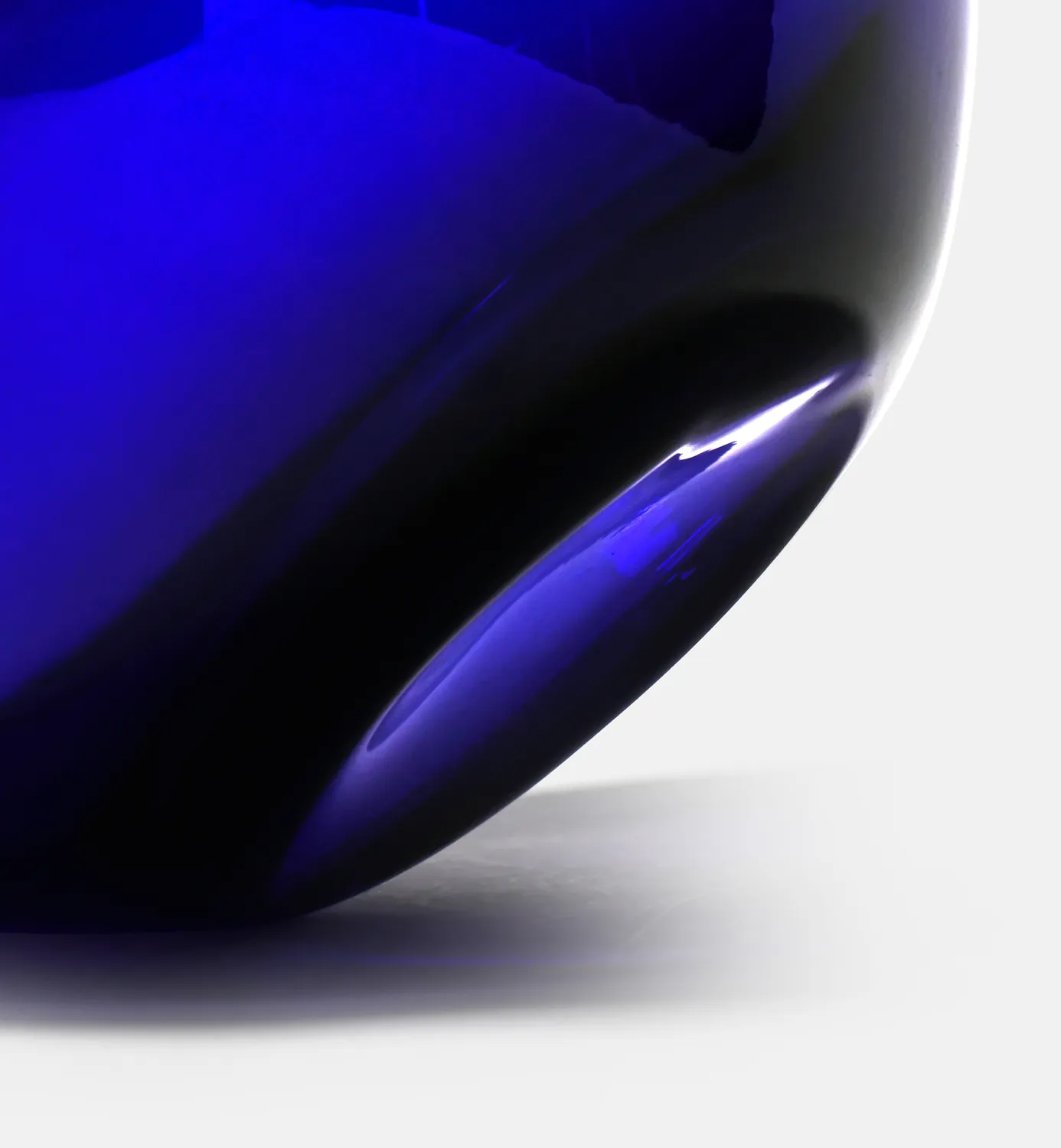 Krosno Pebble 2017 vase 20 cm koboltblå