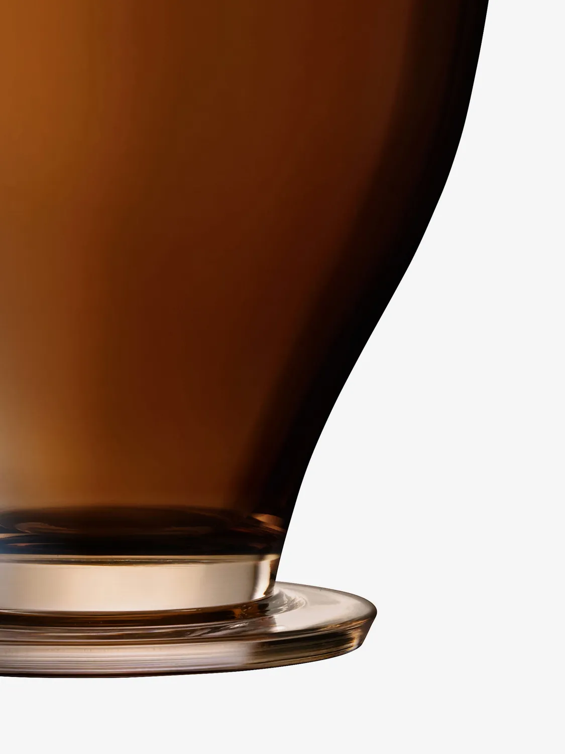 LSA Epoque champagnekøler ravfarvet glas iriserende
