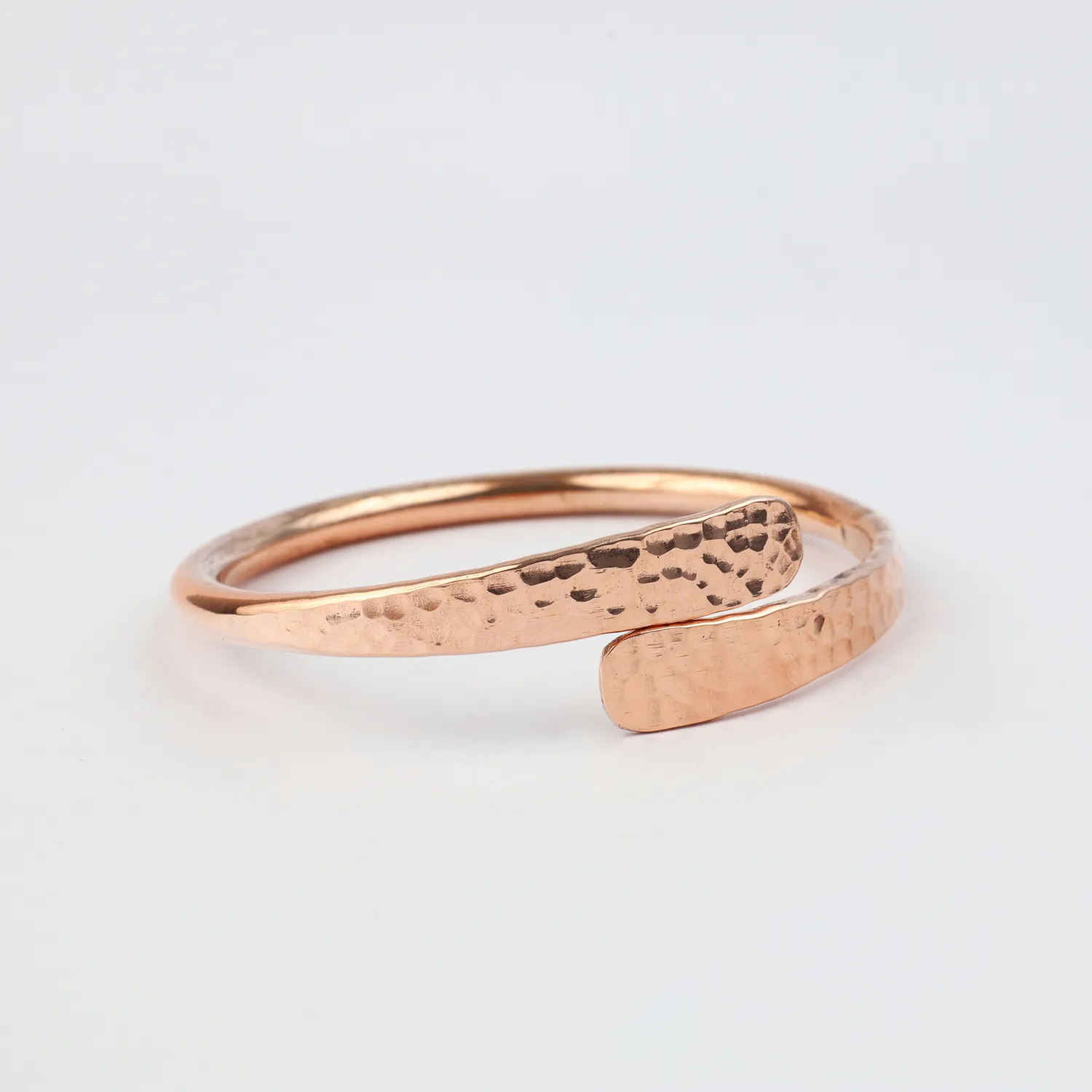 El'Cobre Design 72 kobberarmbånd hamret med gaveæske