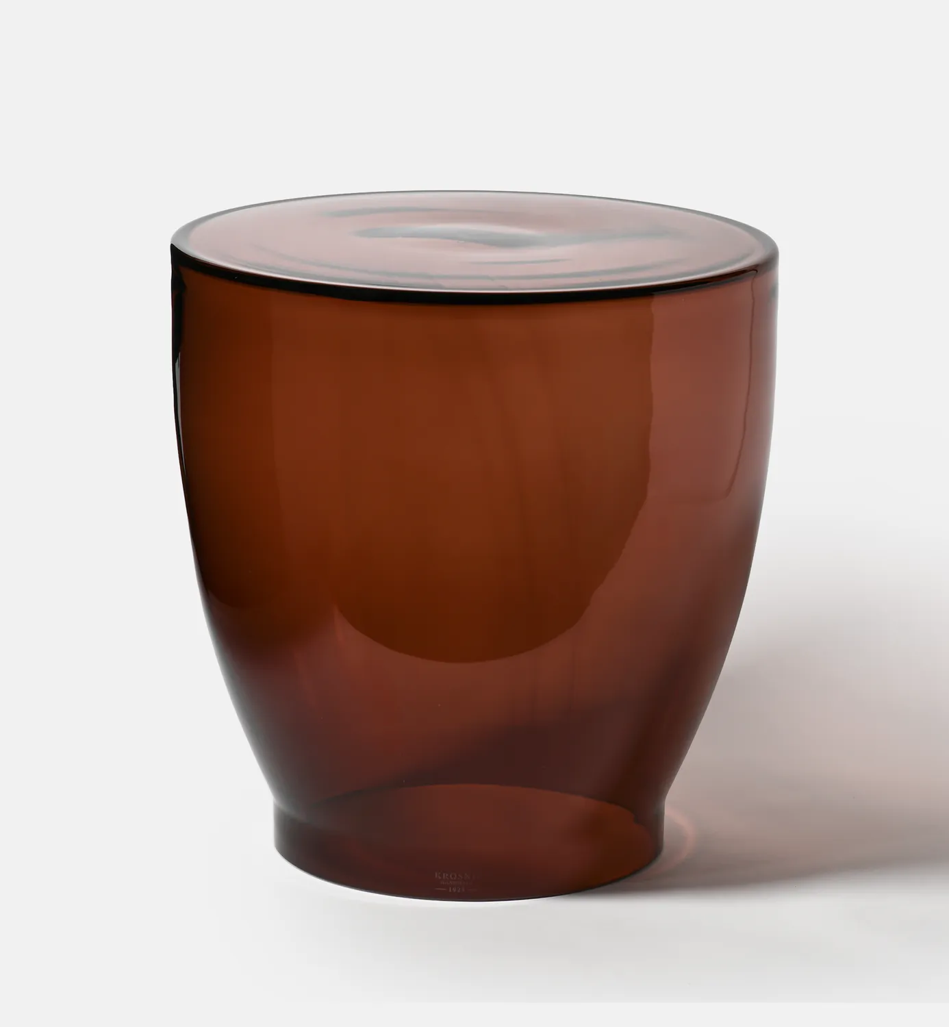 Krosno glasbord 43 cm bordeaux krystal