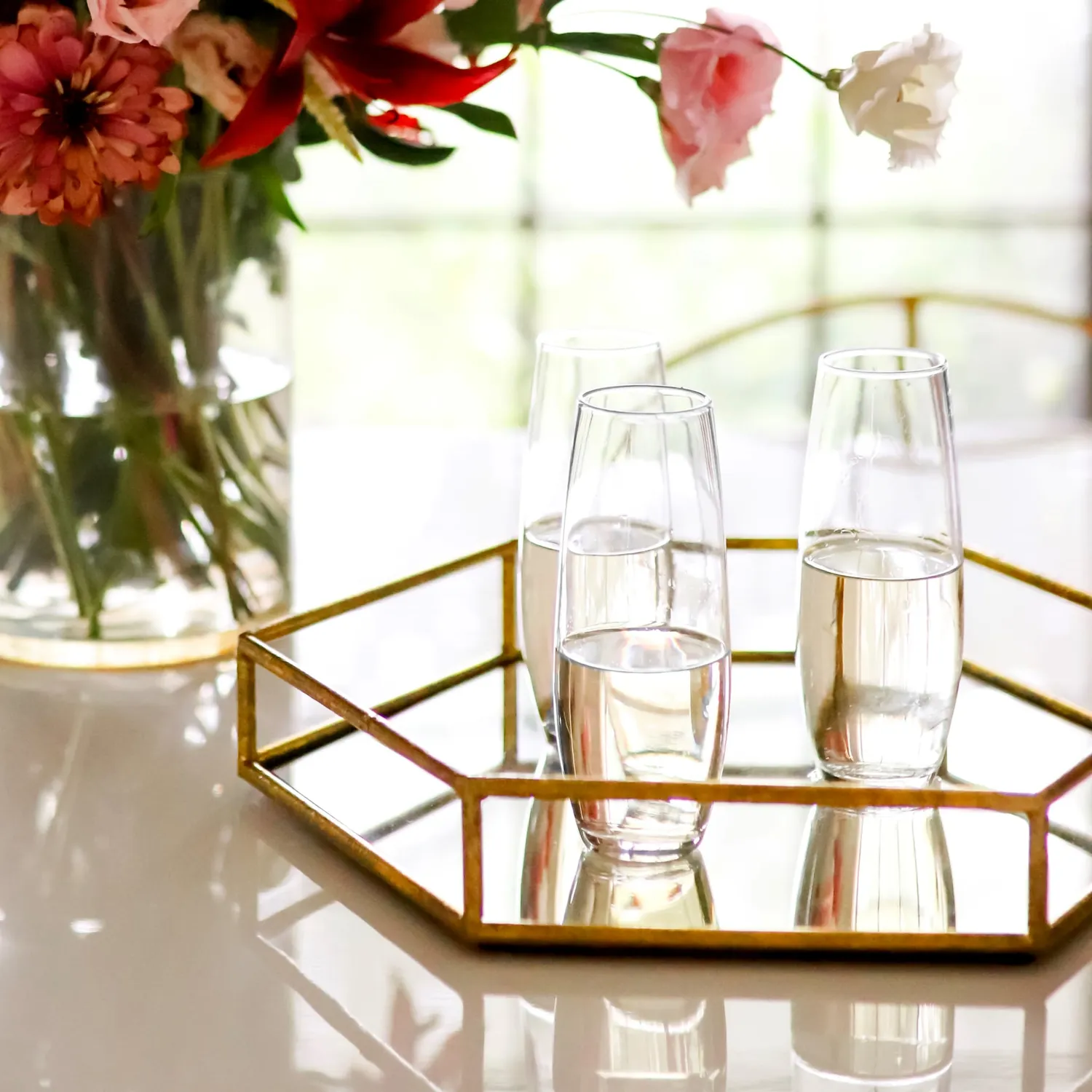 Libbey Stemless Flute champagneglas 6 stk 284 ml smal