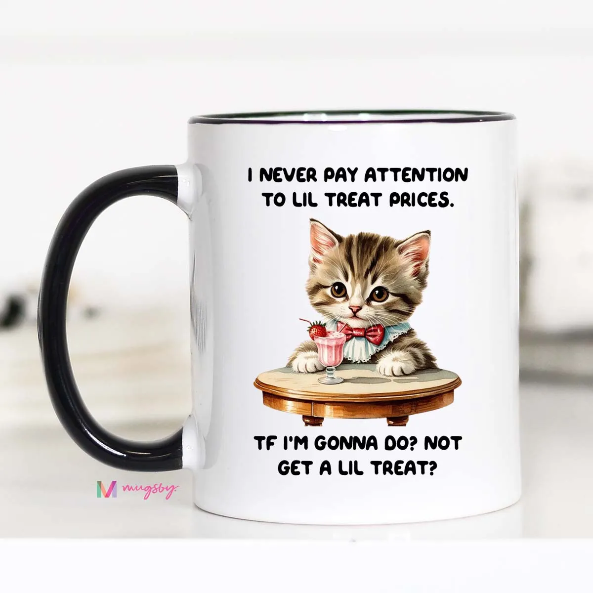 Mugsby Lil Treat Prices krus hvid 325 ml keramik