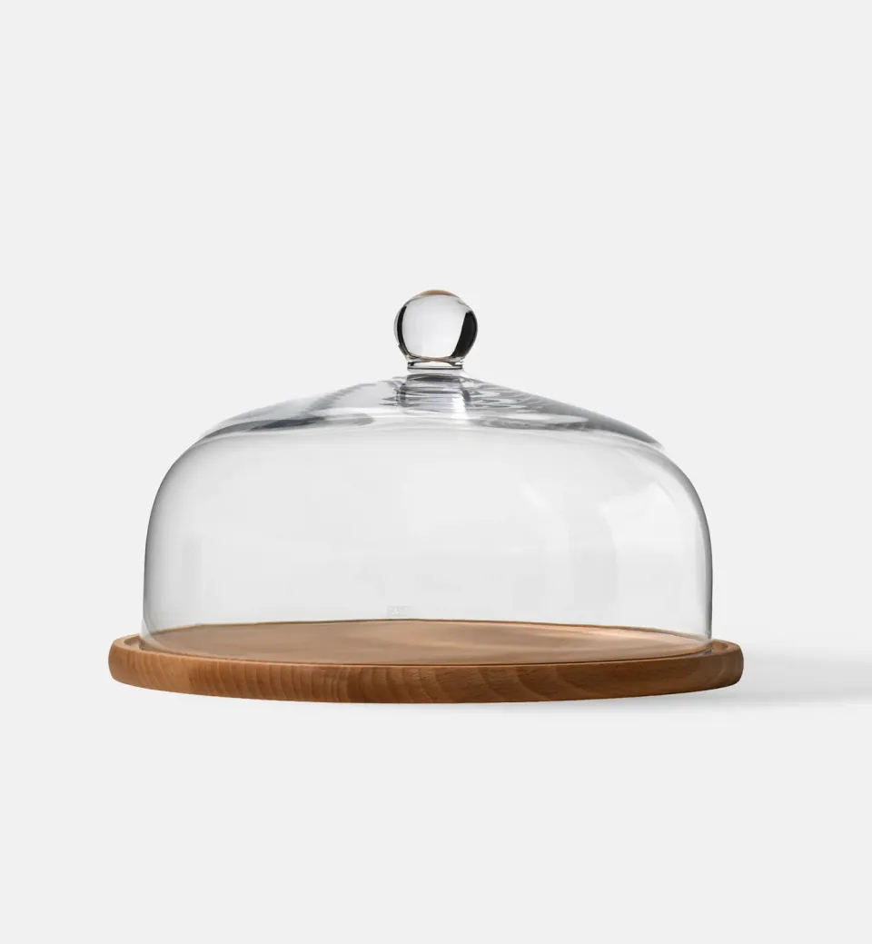 Krosno Glamour cloche 28,5 cm med træfad