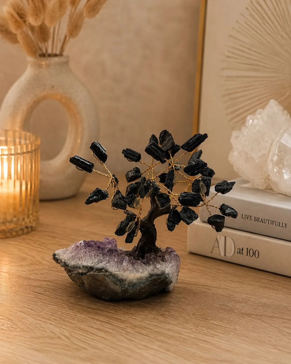 El'Cobre Tourmaline krystaltræ sort 10 cm cluster