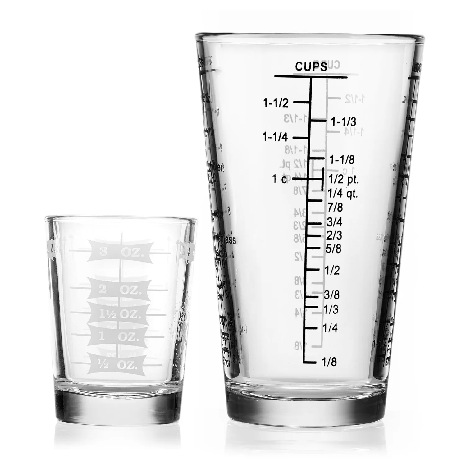 Libbey Mixologist Essentials måleglas 2 stk 473 ml + 118 ml