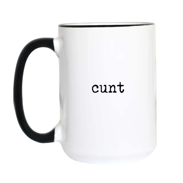 Mugsby One-Word Cunt krus 325 ml hvid