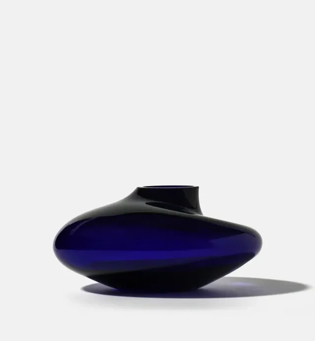 Krosno Pebble 2017 vase 12 cm koboltblå
