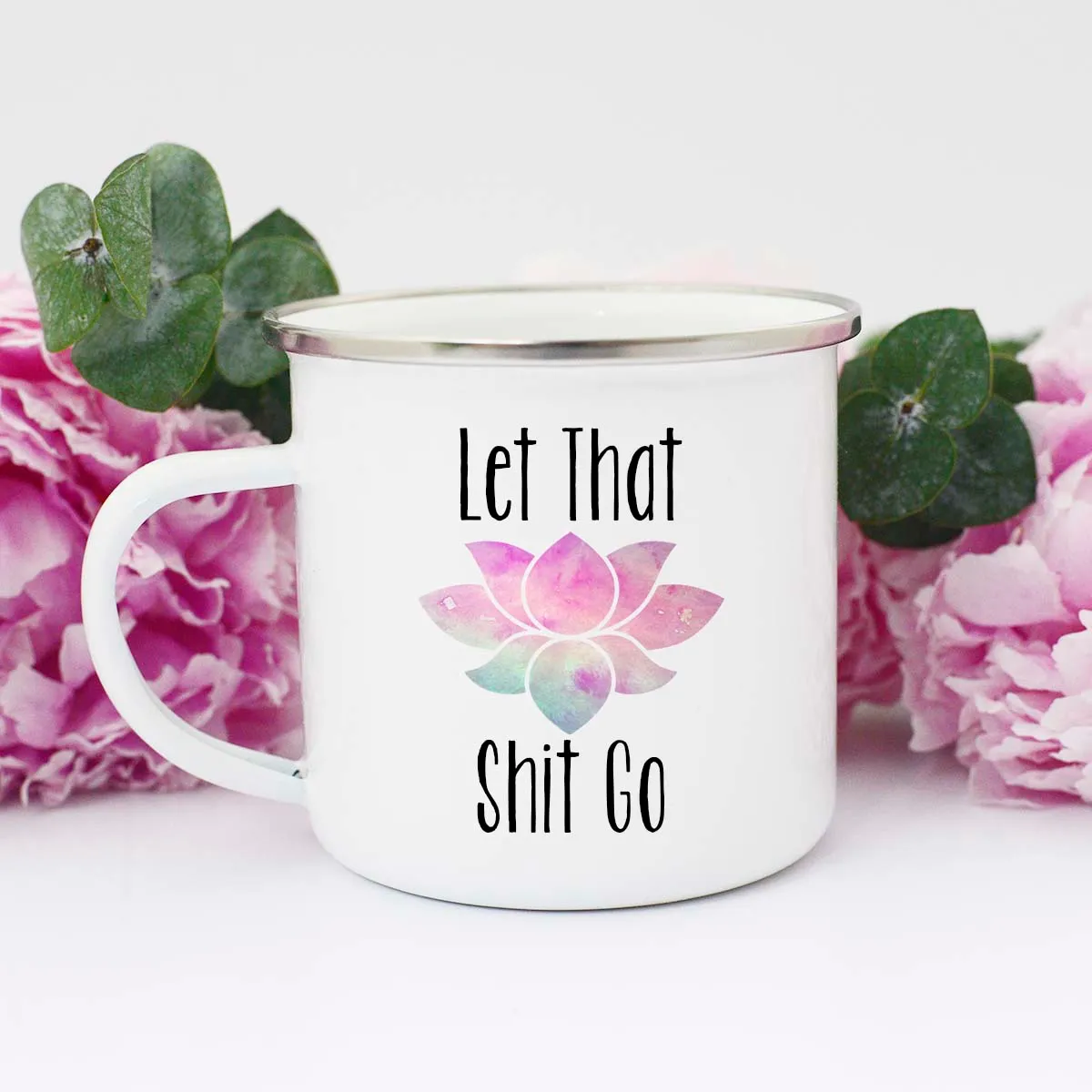 Mugsby Let It Go kop hvid 325 ml sjov