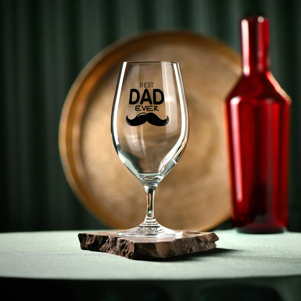 Krosno Best Dad Ever ølglas 400 ml med tryk