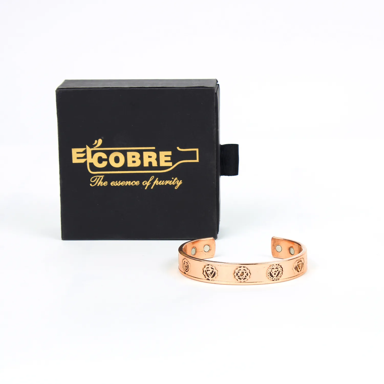 El'Cobre Design 43 kobberarmbånd magnet gaveæske
