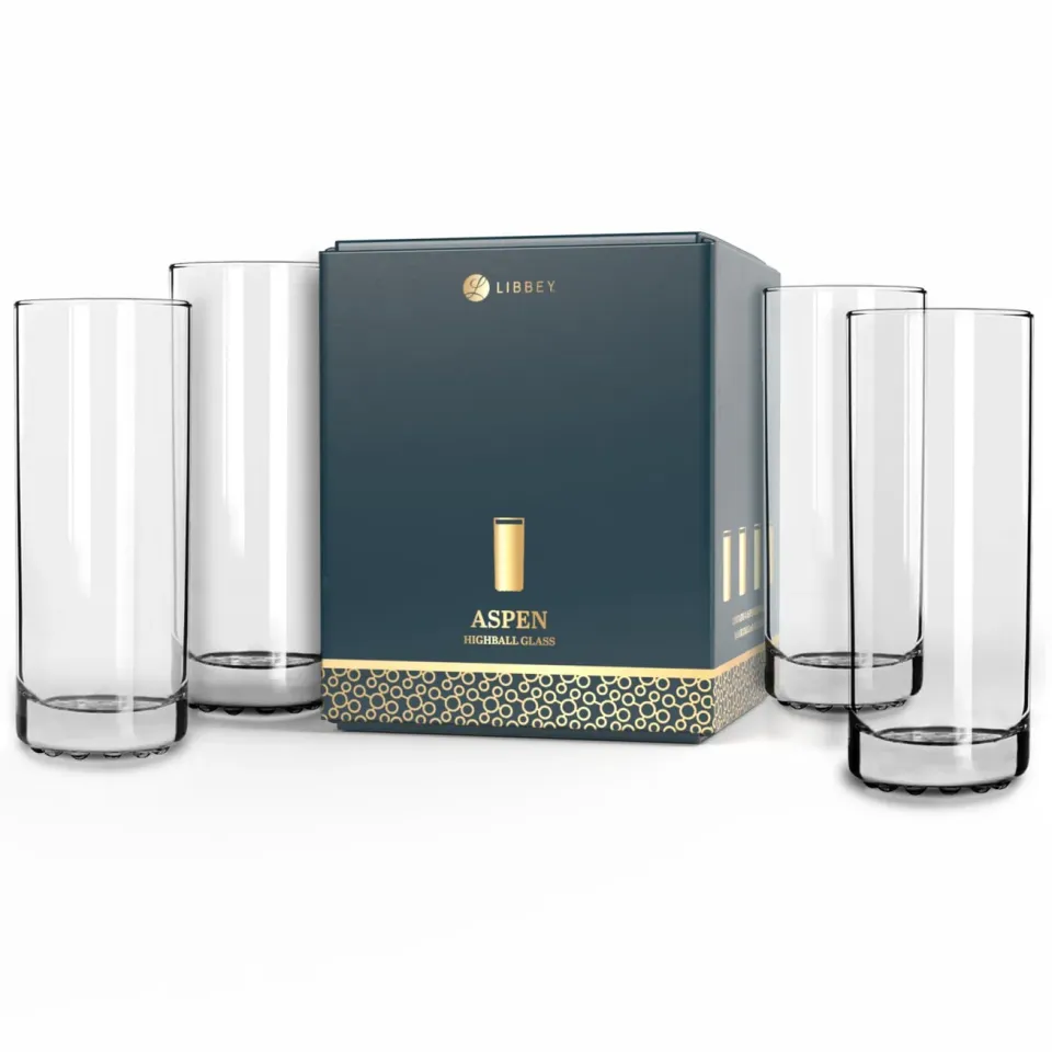 Libbey Aspen highballglas 4 stk 296 ml tung bund