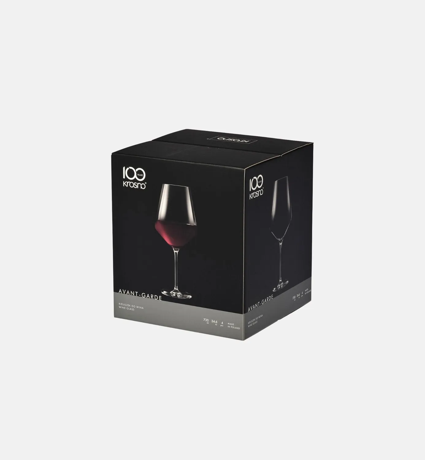 Krosno Avant-Garde rødvinsglas 730 ml klart