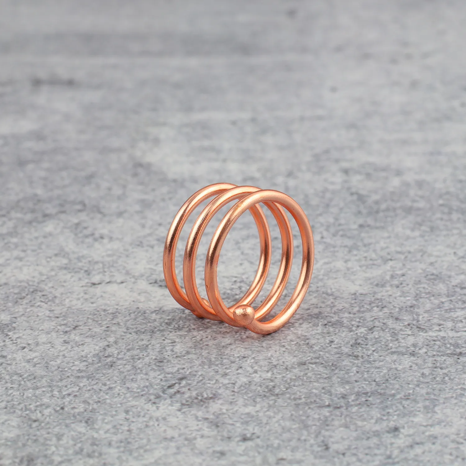 El'Cobre Design 24 kobberring spiral justerbar