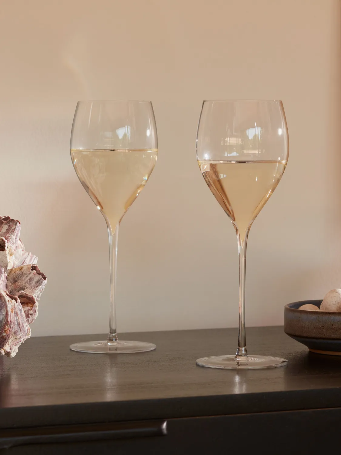 LSA Savoy hvidvinsglas 2 stk mundblæst glas