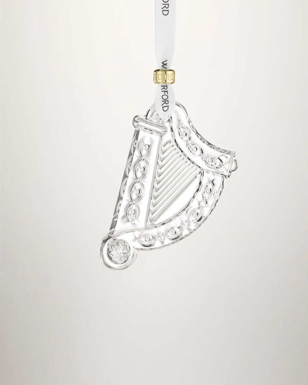 Waterford Christmas Harp Ornament harpe krystal