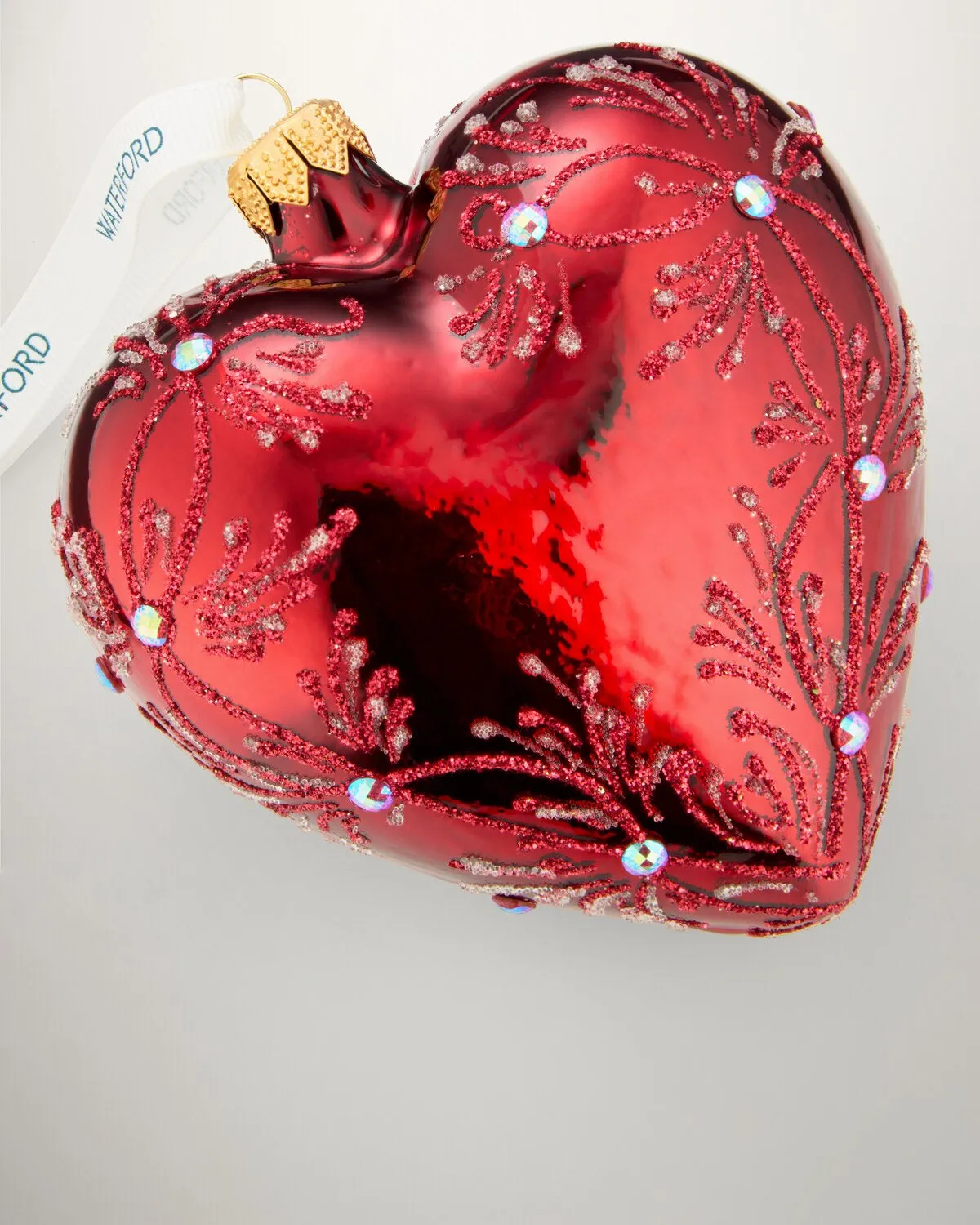 Waterford Holiday Heirlooms Red Heart julepynt rød glitter